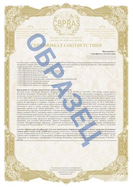 Образец Приложение к СТО 01.064.00220722.2-2020 Константиновск Сертификат СТО 01.064.00220722.2-2020 