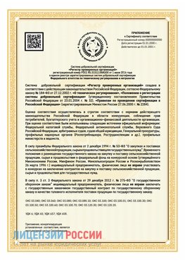Приложение к сертификату для ИП Константиновск Сертификат СТО 03.080.02033720.1-2020